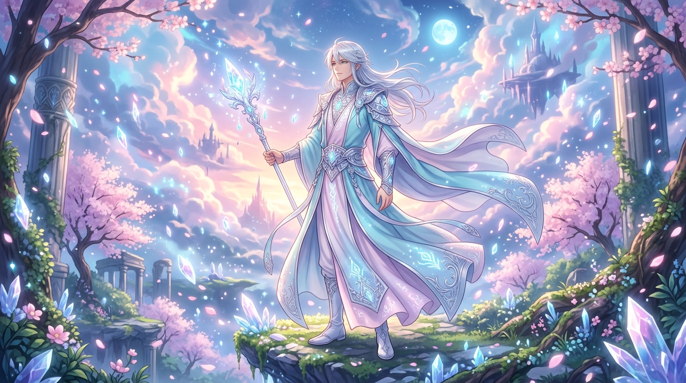 Ethereal Hero Character Background